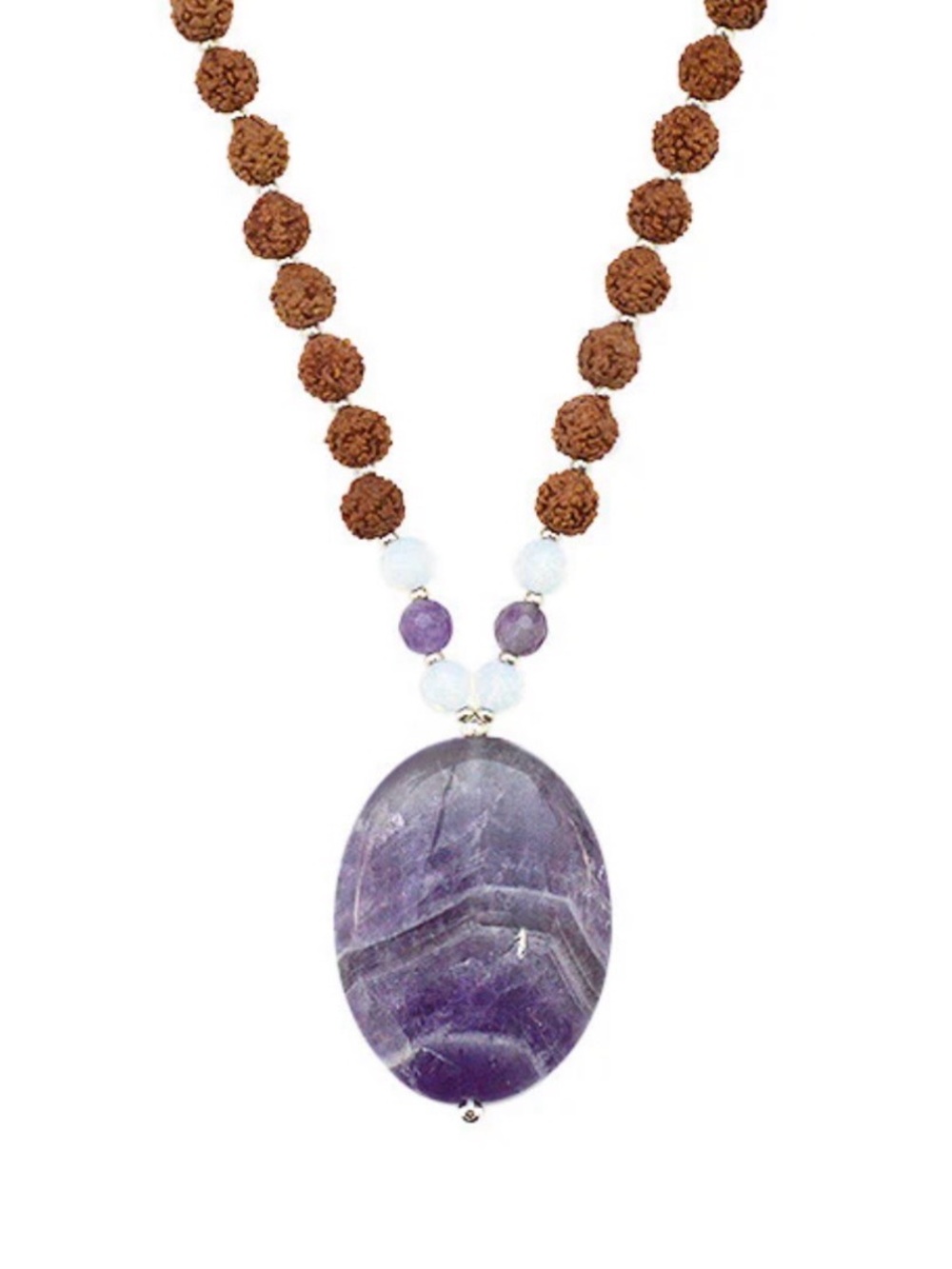 NEW! Tiny Devotions Wooden Beaded Amethyst Necklace 💜